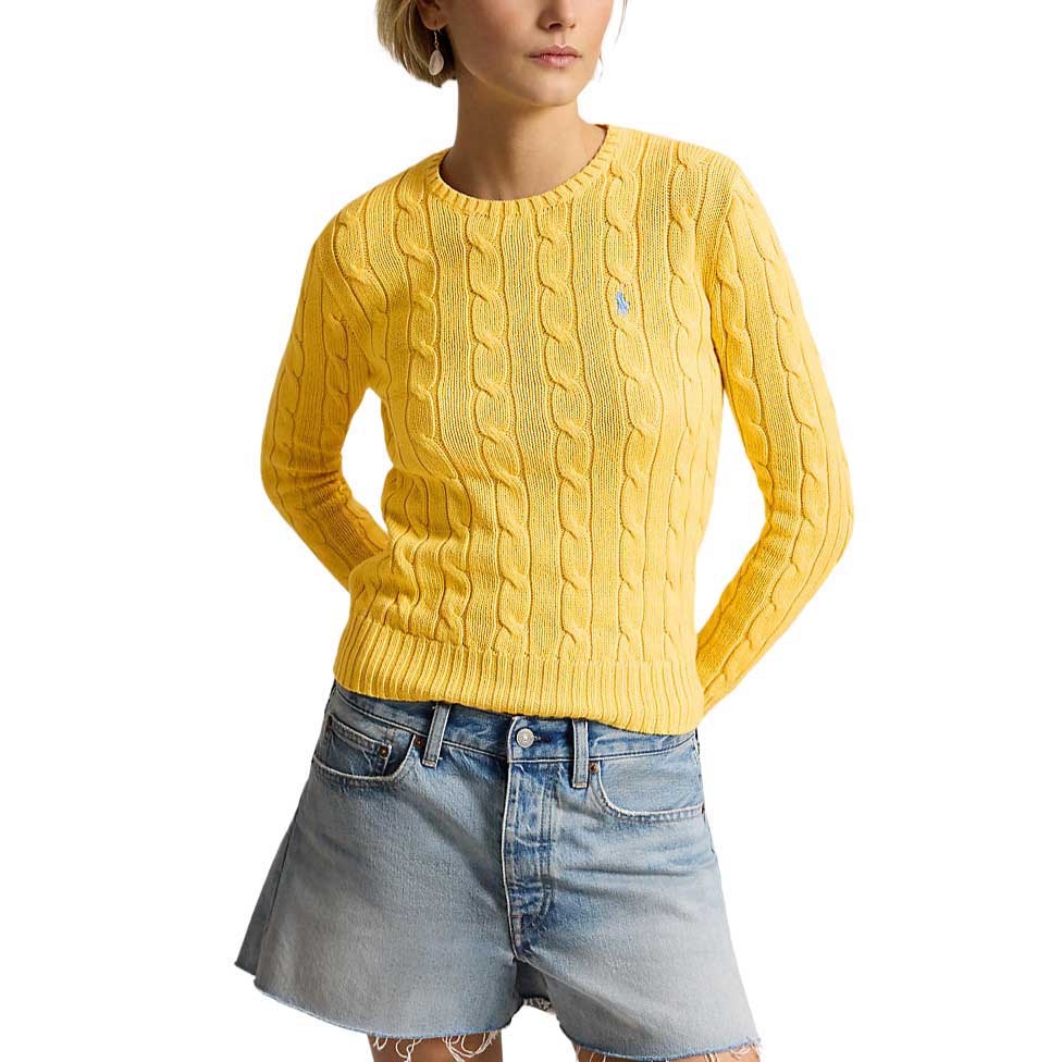 Polo Ralph Lauren Cable Knit Cotton Crewneck Cardigan